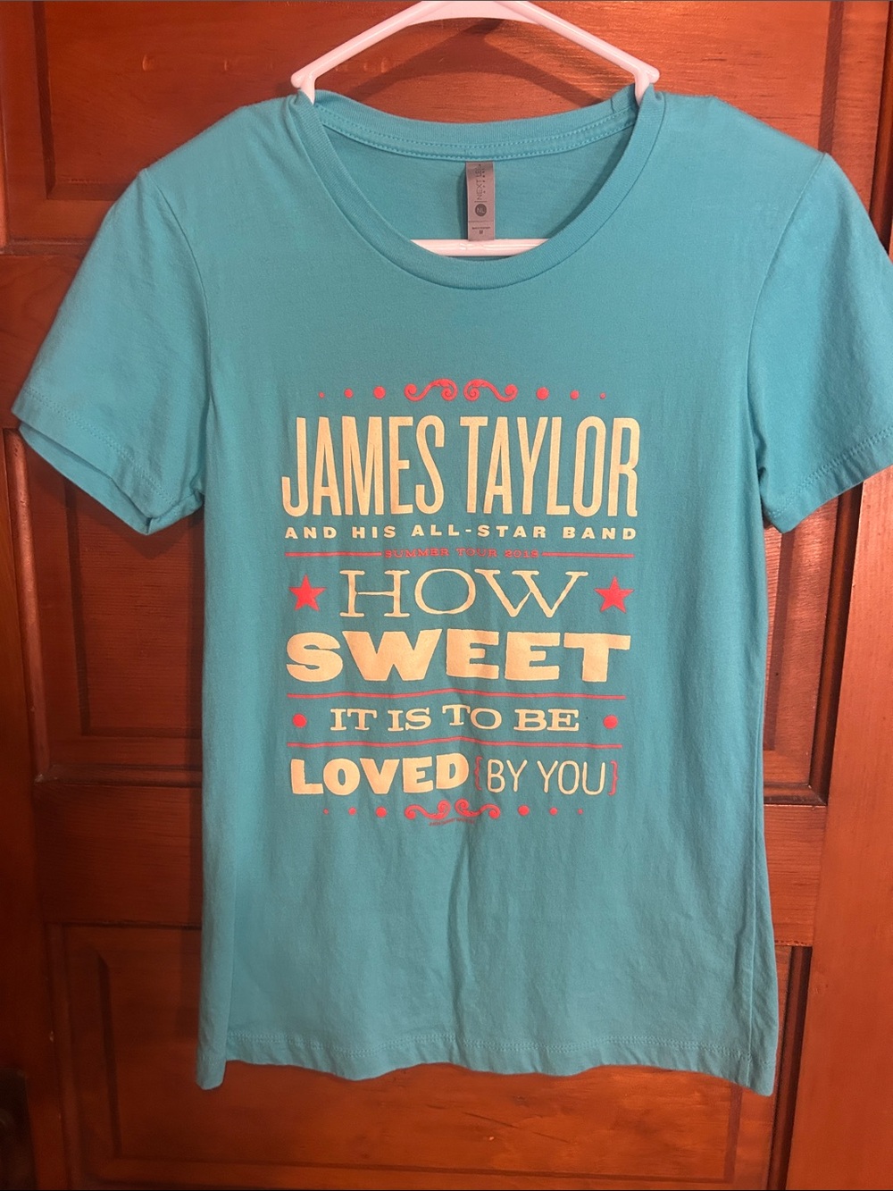 James Taylor Next Level Apparel Teal Crewneck T‑Shirt